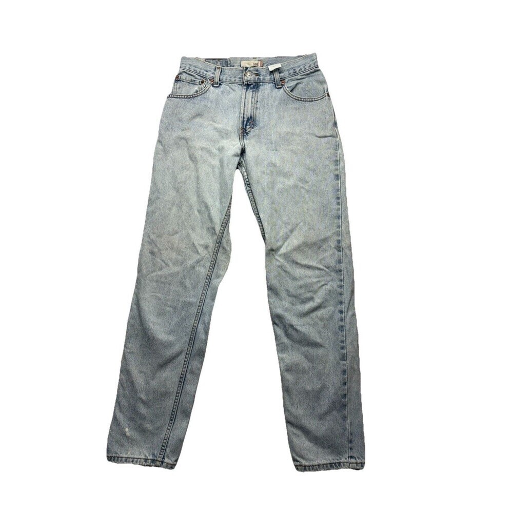VTG Levi's 550 Jeans Womens 8 L Light Wash 90s Denim Relaxed Tapered Leg Red Tab